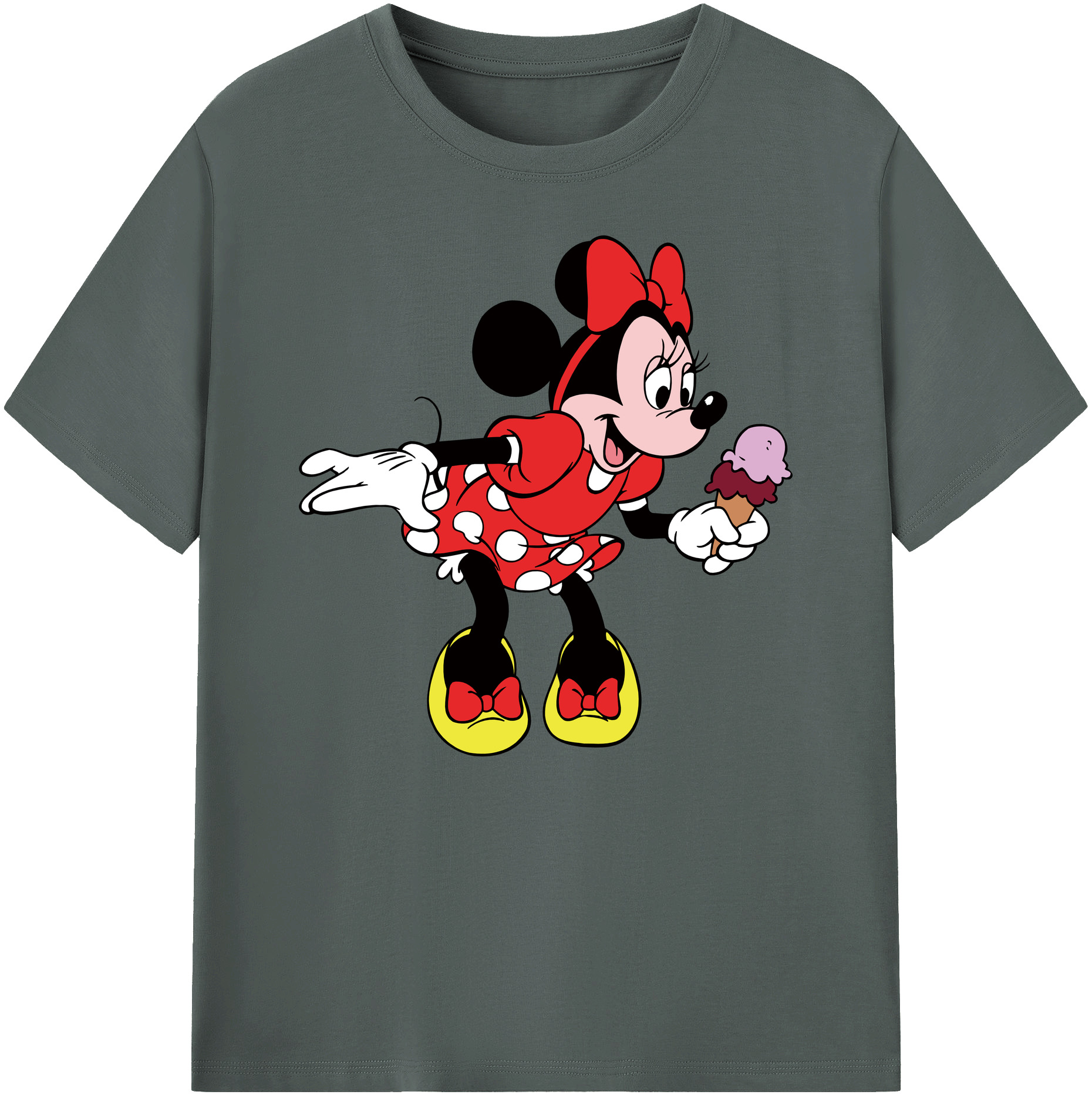 ミッキーマウス Mickey Mouse 綿100％ メンズ半袖Tシャツ｜肌触りやわらか＆通気性